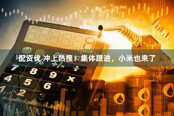 配资伐 冲上热搜!集体跟进,小米也来了