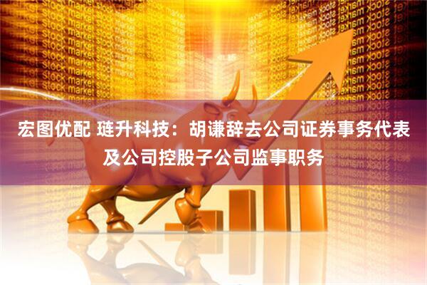 宏图优配 琏升科技：胡谦辞去公司证券事务代表及公司控股子公司监事职务